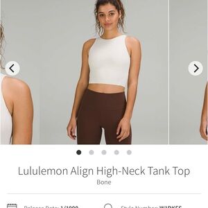 Lululemon Align High Neck Tank Top